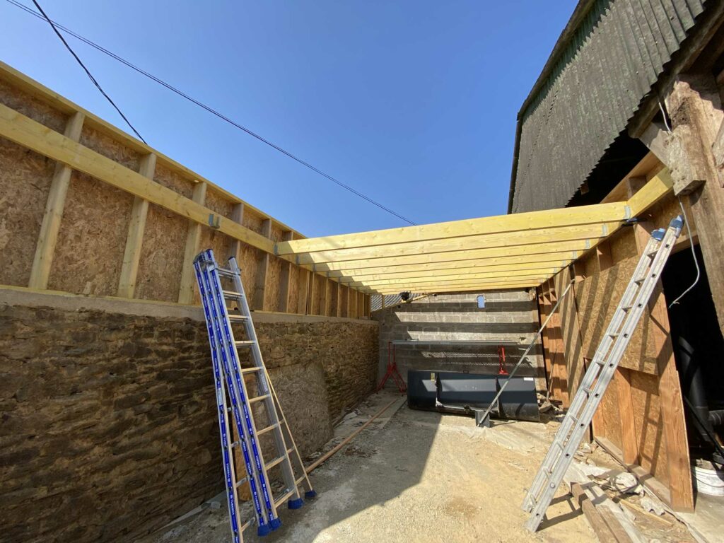 Extension bureau professionnel lampaul guimiliau menuiserie ollivier 1