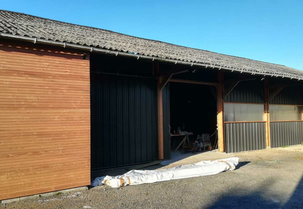 bardage hangar bois tole menuisier ollivier 7