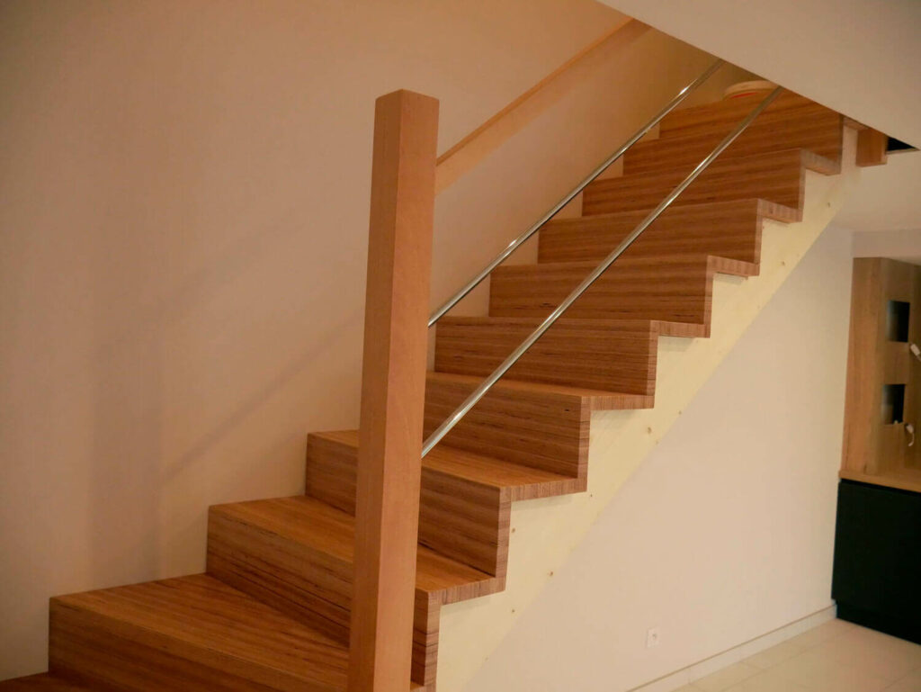 escalier bois menuiserie ollivier lampaul 2