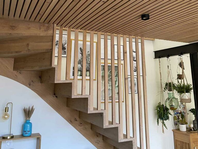 escalier chene menuiserie ollivier
