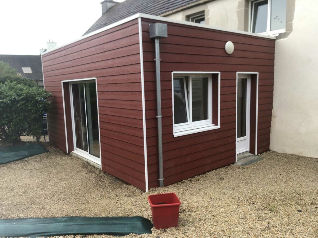 extension ossature bois guiclan menuiserie ollivier 1