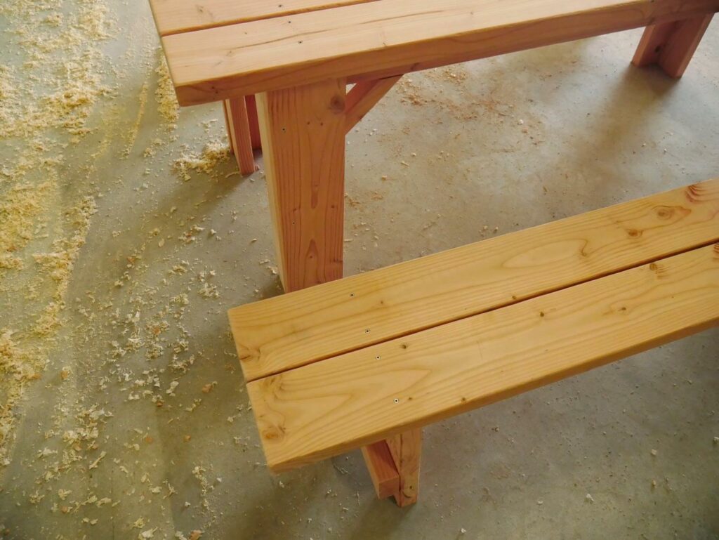 table jardin bois menuiserie ollivier lampaul 11